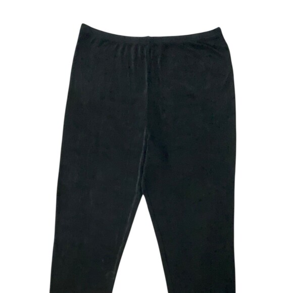 Softwear By Mark Singer Women Black Casual Pants Elastic Waist Size Medium - Picture 3 of 12